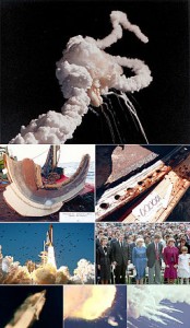 Φωτομοντάζ της καταστροφής του Challenger [Πηγή: NASA]